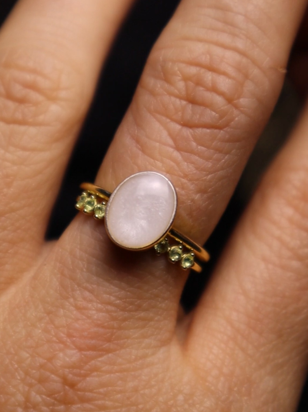 Birth Stone Stacker Ring