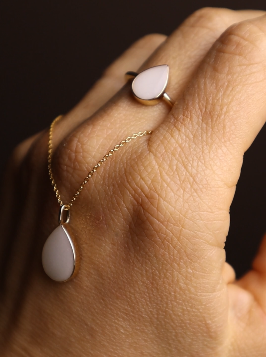 Teardrop Charm Necklace
