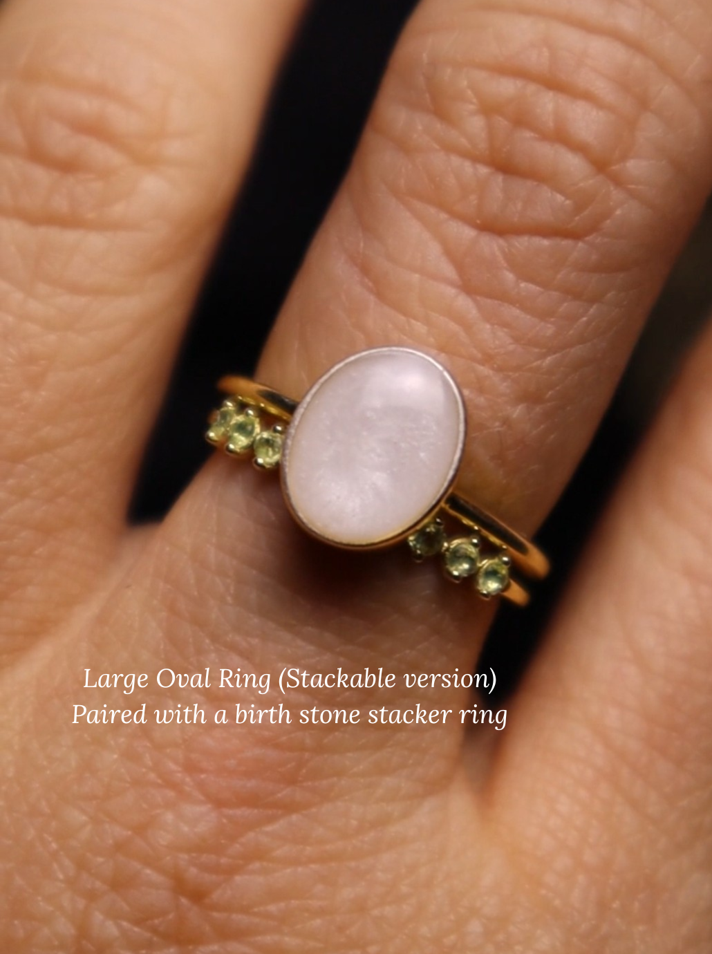 Large oval ring