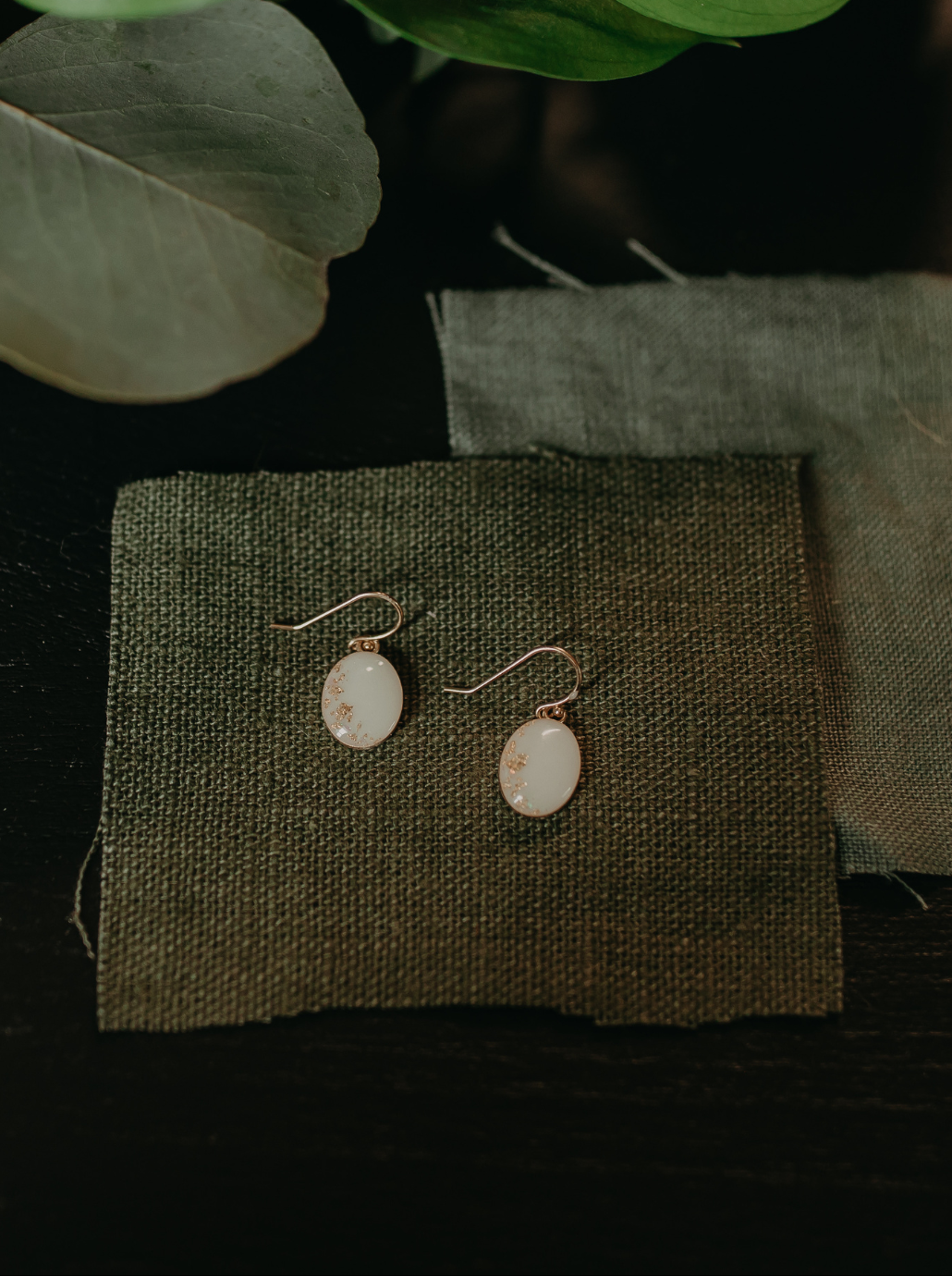 Oval Dangle Earrings